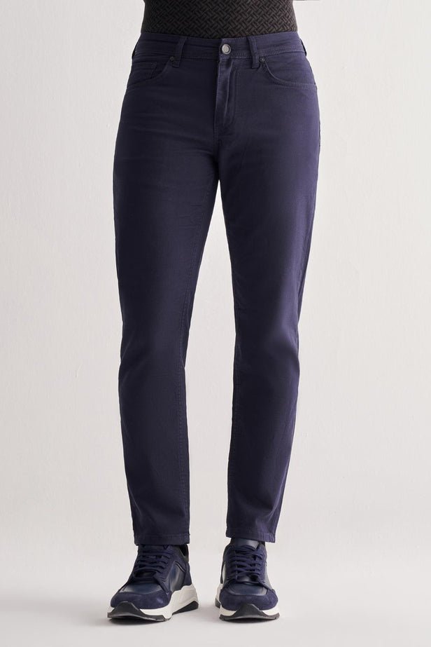 Slim Fit 5-Pocket Straight Leg Casual Trousers (Model 1003255320)