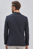 IMZA Men's Striped Double-Breasted Slim Fit Classic Blazer – 1002240159