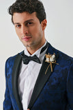 IMZA Men's Removable Peak Lapel Slim Fit Tuxedo Suit – 1001240204