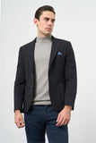 Textured Peak Lapel Stretch 6 Drop Slim Fit Classic Blazer 1002240111