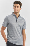 Slim Fit Mercerized Cotton Short Sleeve Casual T-Shirt 1011240164