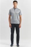 Slim Fit Mercerized Cotton Short Sleeve Casual T-Shirt 1011240164