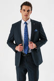 IMZA Men's Patterned Comfort Fit Stretch Classic Suit – 1001240153