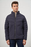 Quilted Stand Collar Full-Lined Slim Fit Classic Coat 1007245155