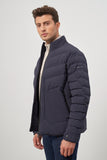 Quilted Stand Collar Full-Lined Slim Fit Classic Coat 1007245155