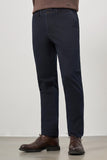 Navy Cotton Side Pocket Casual Comfort Fit Chino Trousers 1003245156