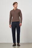 Navy Cotton Side Pocket Casual Comfort Fit Chino Trousers 1003245156