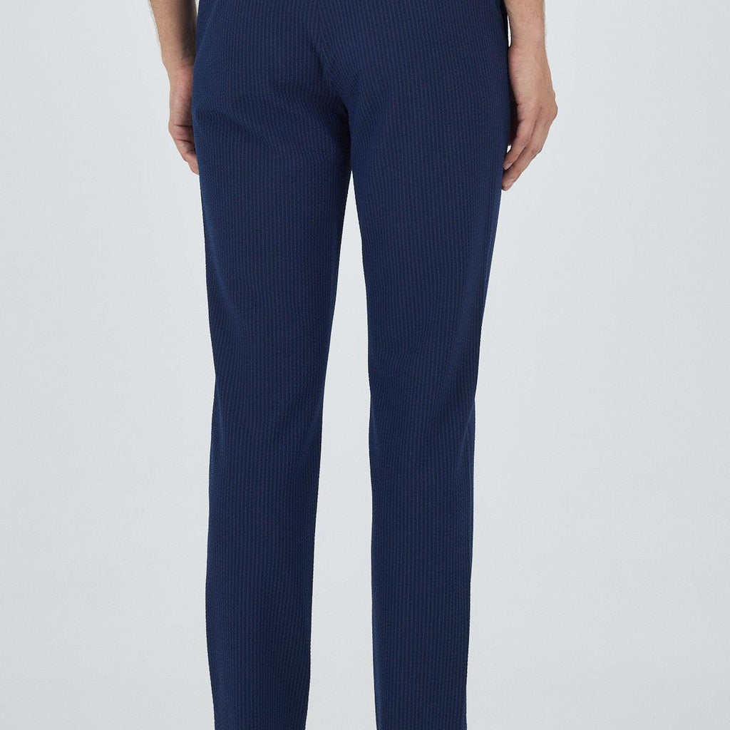 Dark Navy Elasticated Comfort Fit Jogger Pants with Side Pockets (Model 1003250117)