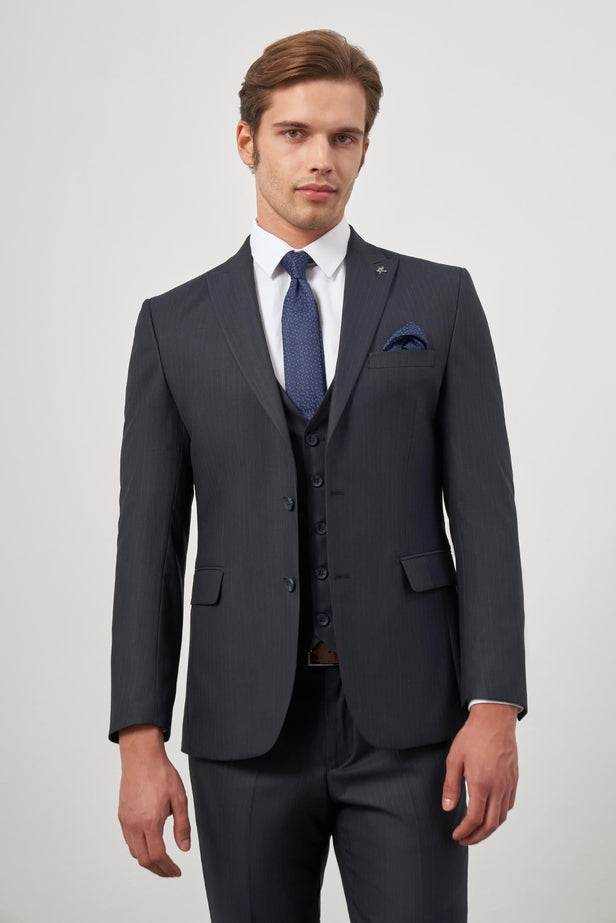 Saber Collar Vest 6 Drop Slim Fit Classic Suit 1001245154