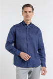 IMZA Men's 100% Linen Button-Down Slim Fit Shirt – 1004260161