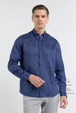 IMZA Men's 100% Linen Button-Down Slim Fit Shirt – 1004260161