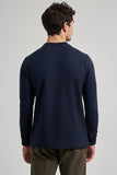 Long Sleeve Plain Knit Crew Neck Pocketless Standard Fit Sweatshirt 1013245252