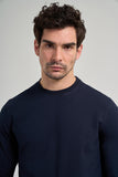 Long Sleeve Plain Knit Crew Neck Pocketless Standard Fit Sweatshirt 1013245252