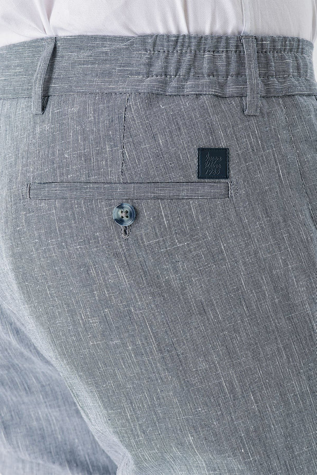 Elasticated Waist Linen Blend Slim Fit Jogger Pants with Side Pockets (Model 1003240103)