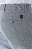 Elasticated Waist Linen Blend Slim Fit Jogger Pants with Side Pockets (Model 1003240103)