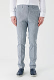 Elasticated Waist Linen Blend Slim Fit Jogger Pants with Side Pockets (Model 1003240103)