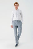 Elasticated Waist Linen Blend Slim Fit Jogger Pants with Side Pockets (Model 1003240103)