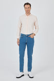 Gabardine Cotton 5 Pocket Straight Leg Slim Fit Denim Pants 1023250155