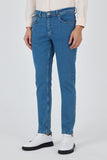 Gabardine Cotton 5 Pocket Straight Leg Slim Fit Denim Pants 1023250155