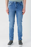 Gabardine Cotton 5 Pocket Slim Fit Casual Denim Pants 1023240154