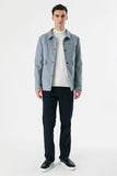 Felt College Collar Lined Slim Fit Casual Coat 1007235172