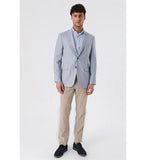 Blue Peak Lapel Lined 6 Drop Comfort Fit Casual Blazer 1002230109