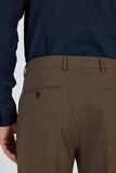 Light Brown Stretch Side Pocket Comfort Fit Classic Trousers 1003250151