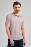Short Sleeve Printed Piqué Polo Collar Pocketless Flexible Casual Slim Fit T-Shirt 1011250151