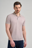 Short Sleeve Printed Piqué Polo Collar Pocketless Flexible Casual Slim Fit T-Shirt 1011250151