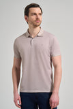 Short Sleeve Printed Piqué Polo Collar Pocketless Flexible Casual Slim Fit T-Shirt 1011250151