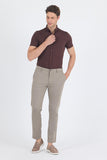 Side Pocket Casual Slim Fit Trousers 1003250163
