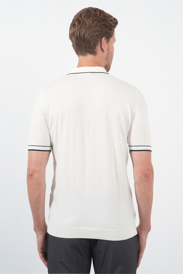 IMZA Men's Short-Sleeve Knitted Cotton Polo – 1012260151