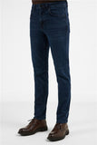 Navy Blue 5 Pocket Slim Fit Denim Pants (Model 1023255169)