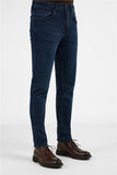 Navy Blue 5 Pocket Slim Fit Denim Pants (Model 1023255169)