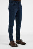 Navy Blue 5 Pocket Slim Fit Denim Pants (Model 1023255169)