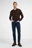 Navy Blue 5 Pocket Slim Fit Denim Pants (Model 1023255169)