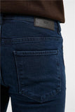 Navy Blue 5 Pocket Slim Fit Denim Pants (Model 1023255169)