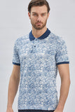 IMZA Men's Printed Piqué Slim Fit Casual Polo T-Shirt – 1011240157