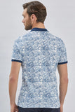 IMZA Men's Printed Piqué Slim Fit Casual Polo T-Shirt – 1011240157