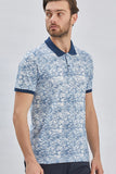 IMZA Men's Printed Piqué Slim Fit Casual Polo T-Shirt – 1011240157
