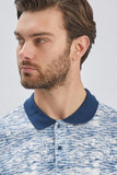 IMZA Men's Printed Piqué Slim Fit Casual Polo T-Shirt – 1011240157