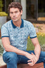 IMZA Men's Printed Piqué Slim Fit Casual Polo T-Shirt – 1011240157