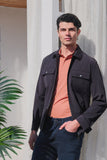 IMZA Men's Berberi Collar Gabardine Slim Fit Casual Jacket – 1007260151