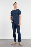 Short Sleeve Crew Neck Pocketless Standard Fit Knit T-Shirt 1011260151