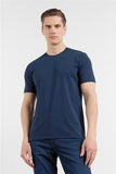 Short Sleeve Crew Neck Pocketless Standard Fit Knit T-Shirt 1011260151
