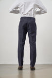 Light Navy Side Pocket Slim Fit Classic Trousers 1003245152