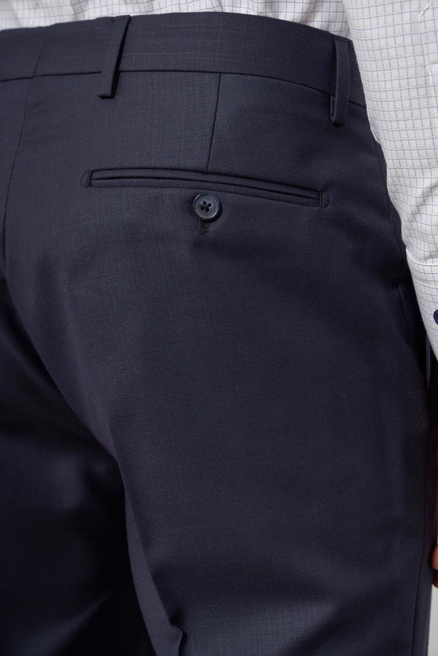 Light Navy Side Pocket Slim Fit Classic Trousers 1003245152