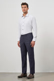 Light Navy Side Pocket Slim Fit Classic Trousers 1003245152