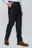 Navy Stretch Side Pocket Comfort Fit Classic Trousers 1003245005