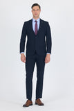 Plain Gabardine Mono Lapel 2 Button 6 Drop Comfort Fit Basic Suit 1001250010